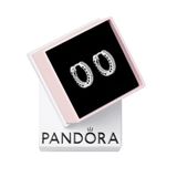 PANDORA Infinite Hearts Hoops Silver Cubic Zirconia 296317CZ