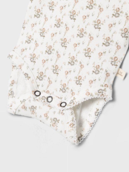 NBFGAGO LS SLIM BODY LIL NOOS - Beige - Maat 68 - Baby - Lange mouw