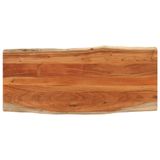 VidaXL Tafelblad Rechthoekig Natuurlijke Rand Acaciahout 140x60x2,5 cm