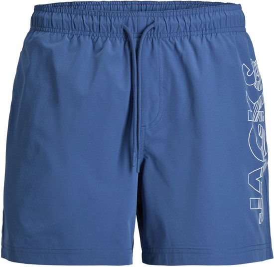 JACK&JONES JPSTMAUI WAVE LOGO SWIM SHORTS REG SN Blauw Heren Zwembroeken