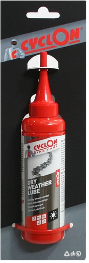 Cyclon Dry weather lube 125ml blister rood
