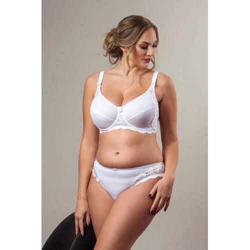Plaisir +size Niet-voorgevormde beugel-bh Beate - Wit