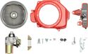 StarTech Anlasserset 12V - Elektrische startmotor set voor GX160 (5,5 pk) / GX200 (6,5 pk) motor - Vliegwiel, contactslot, ventilatorbehuizing, spoel - Rood