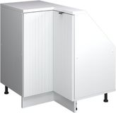 Vicco R-Line Hoekkeukenkast voor schuine wand – 75.6 cm met 1 deur Witte golf