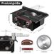 Mini-scie de table avec ponceuse à bande - Multifonctionnel - 200 W - 4 lames de scie - Épaisseur de lame de scie 0,1–30 mm - Noir