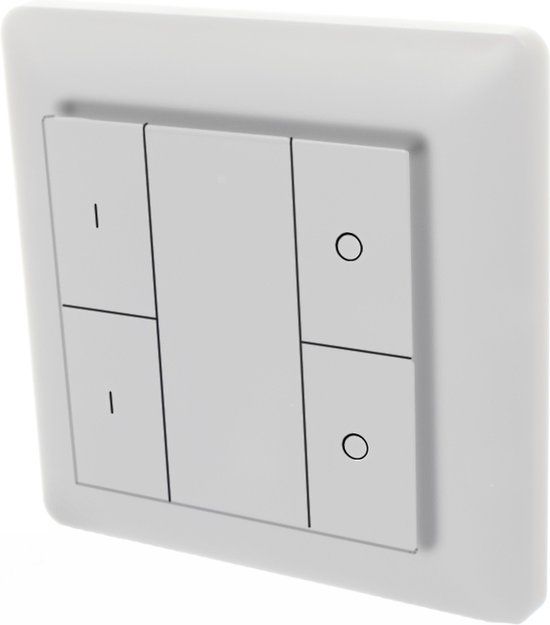 RexTech Draadloze Zigbee Schakelaar - 2 Groepen - Wit