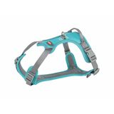 Trixie Hondentuig - Reflecterend, Ademend Nylon - Aqua - Middelgrote hondenrassen (15-30 kg) - 30-40x1.5 cm