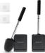 Fowooyeen Set de brosses de toilette (2 pièces) - Noir