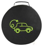 Organisateur de câbles pour câbles de recharge, sac pour voiture électrique, matériau Oxford, 36x36x10 cm, noir