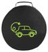 Organisateur de câbles pour câbles de recharge, sac pour voiture électrique, matériau Oxford, 36x36x10 cm, noir