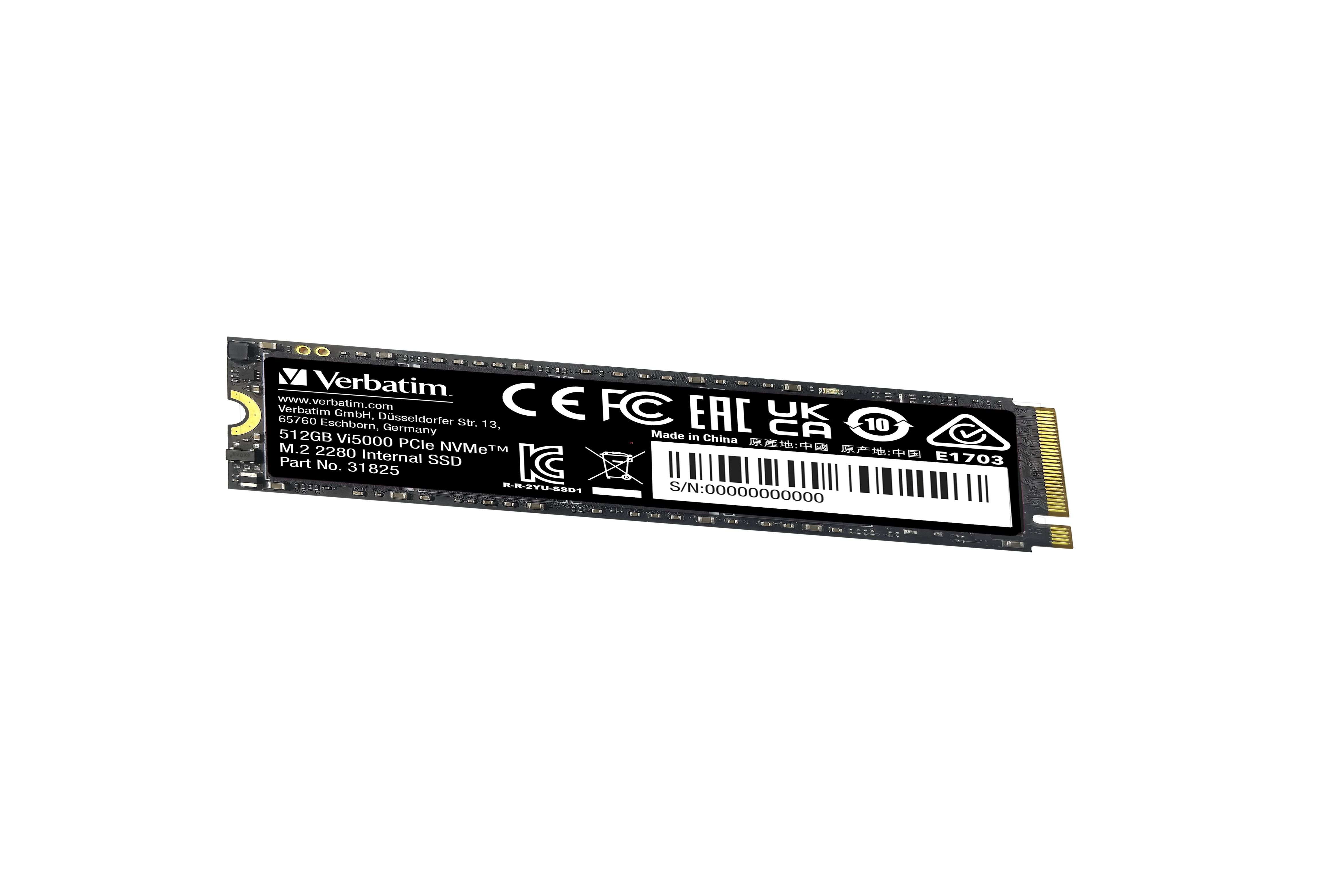 Verbatim Vi5000 512GB NVMe PCIe Gen4 M.2 SSD