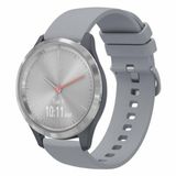 By Qubix Qubix - Soft Siliconen Bandje - 18mm - Grijs - Geschikt voor Garmin Venu 4 - 41mm