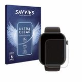 Savvies - Screenprotector voor Smartwatch IDW13 / IDW15 / IDW19 1.8" - Folie Beschermfolie transparant 6 Stuks