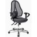 Topstar Open Point® Deluxe Sy mesh bureaustoel zwart en chroom