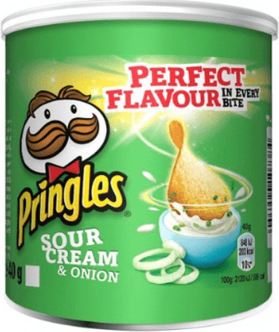Pringles Sour Cream & Onion Chips - 12 x 40g