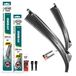 HEYNER® Essuie-glace pour VOLVO S80 I 03.2004 - 02.2008, Essuie-glace plat HYBRID, Aérodynamique & Flexible, Revêtement nanographique