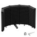 Moukey Microfoon Isolatie Shield, Professionele Isolatie Opvouwbare 5 Pagina's Hoge Dichtheid Absorberend Geluidsbestendig Schuim voor Blauwe Yeti Condensator Mic Opname Apparatuur, 75X32.5X3CM