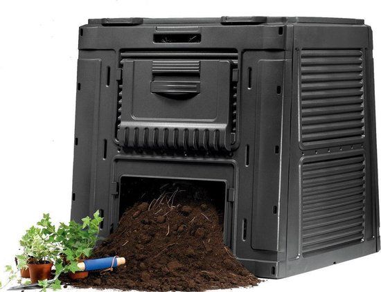 Curver Outdoor Tuincomposter met voet 470L - Zwart
