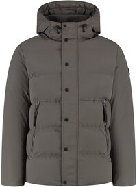 PURE PATH Activewear Hooded Jacket Men - Winter Jacket - Taupe - Size M