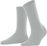 FALKE Softmerino eenkleurig wol katoen sokken dames grijs - maat 35-36
