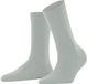 FALKE Softmerino eenkleurig wol katoen sokken dames grijs - maat 35-36