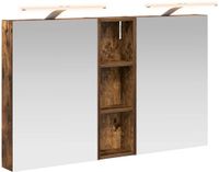 vidaXL Badkamerkastenset 3 st 100 x 10,5 x 60,5 cm Bewerkt hout