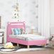 Maison Exclusive Cadre de lit pour enfant avec tête de lit, rose, 70 x 140 cm, avec revêtement en tissu