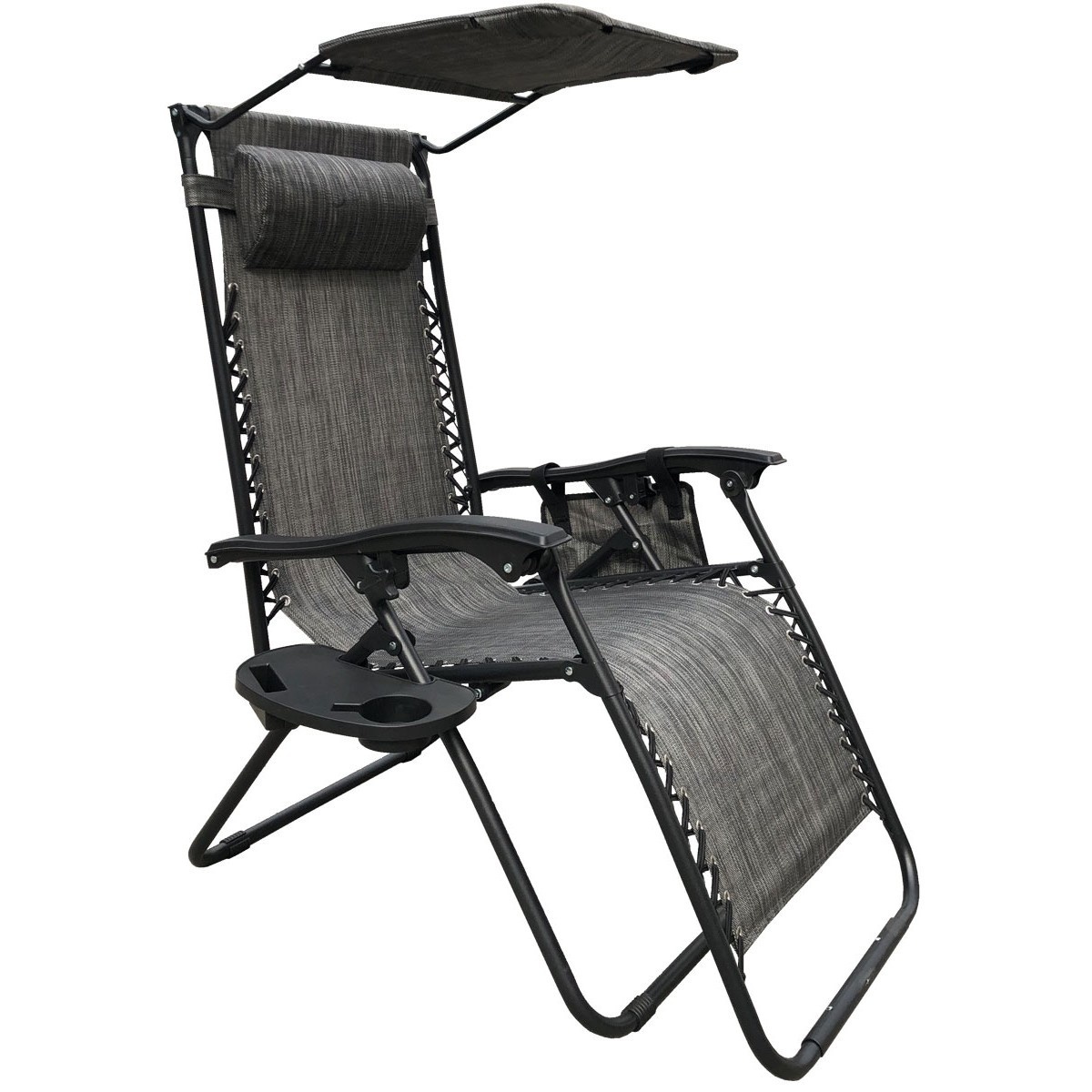 Viking Choice Ligstoel Zero Gravity verstelbaar + accessoires – grijs