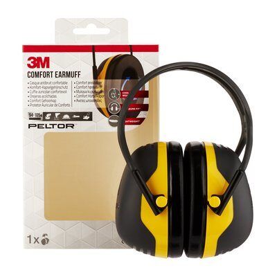3M X2AC1 Gehoorbeschermer | Zwart/Geel | 105 dB