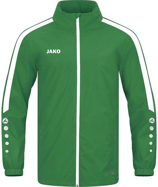 Jako Power Regenjas Kinderen - Sportgroen | Maat: 164