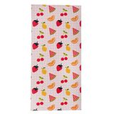Dreamscene Strandhanddoeken voor kinderen, zwembad zwemmen sneldrogende reishanddoek, ligstoel microvezel grote strandhanddoek volwassenen vakantie benodigdheden, fruit, 71 x 152 cm