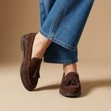 Gabor Dames Loafers Bruin Suède