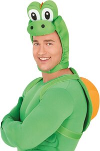 Fiestas Guirca Dinosaur Set - Green Polyester Costume for Adults - 1 Piece