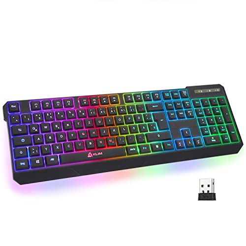 Klim Chroma Wireless Gaming Toetsenbord - QWERTZ - Zwart