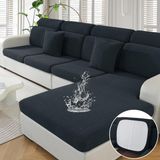 Housse de coussin canapé - Imperméable - Élastique - 3 places - Gris foncé