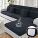 Housse de coussin canapé - Imperméable - Élastique - 3 places - Gris foncé