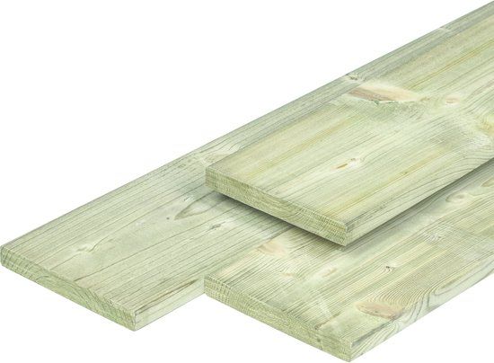 Merkloos ME grenen tuinplank 1.5x14.0x180cm geschaafd