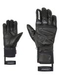 Ziener Heren GALF-Z skihandschoenen/wintersport | Primaloft, leer, touch, zwart, 7,5