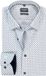 OLYMP Luxor modern fit overhemd - dobby - wit met blauw dessin