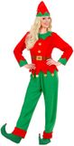 W Finidi Verkleedpak Kerstman Elf voor dames - Small