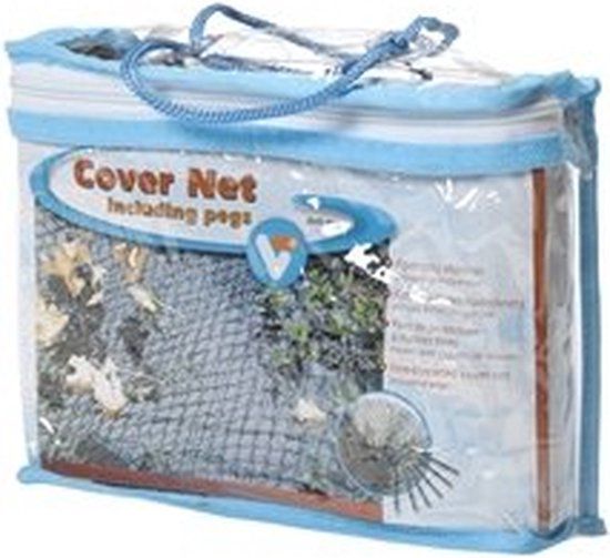 VT Cover Net - 6 x 3 m - Zwart - Kunststof - Inclusief bevestigingshaken