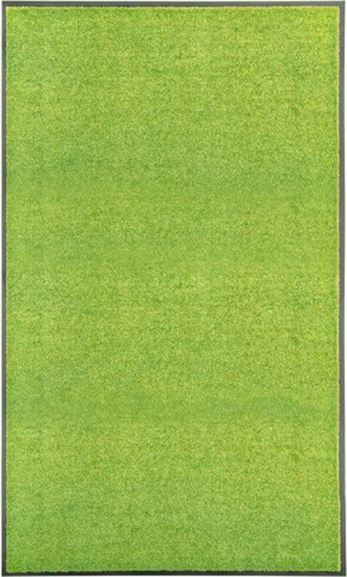 vidaXL Deurmat wasbaar 90x150 cm groen