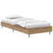 vidaXL Bedframe Artisanaal eiken 80 x 200 cm Bewerkt hout