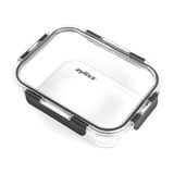 Zyliss 1,5 l glazen container, onbreekbaar glas, luchtdichte voedselopbergdoos met afsluitbaar deksel, magnetronbestendig, BPA-vrij, vriezerbestendig, koelkastopslag, voedselcontainer, 23 cm x 18 cm