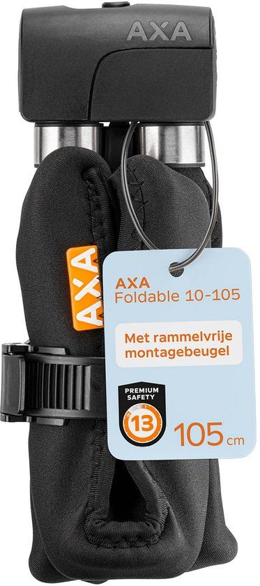 AXA Foldable 10-105 ART 2 Vouwslot - Fietsslot met Keurmerk - 105 cm