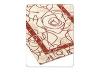 BIANCHERIAWEB Camelia By Suardi velours tapijt, antislip, 140 x 195 cm, rood