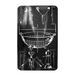 CUISY KC2019 Cache Plaque Verre Noir/Blanc 52 x 30 cm