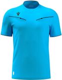 Macron Scheidsrechter shirt Ponnet Eco Blauw Korte mouw Polyester XS