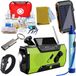 Brixy Noodpakket - Compleet Overlevingspakket - Noodradio 5000mAh - Solar Powerbank 10.000mAh - Waterfilter - EHBO-Pakket - Waterfilter - Warmtedeken - 2x Survival Armband - Noodfluit - Vluchttas - 72 Uur - Oorlog, Stroomuitval & Rampen