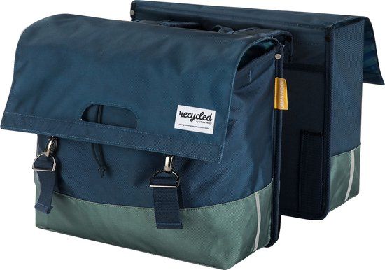 Urban Proof Recycled Double Pannier Bag 40L - Blue/Green